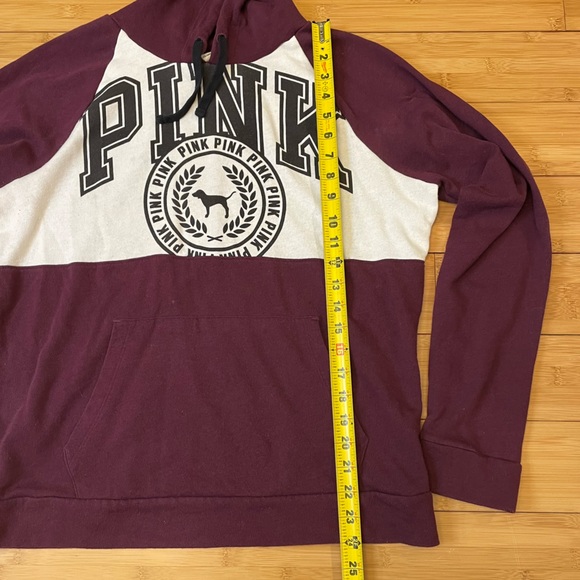 PINK HTF retro Victoria’s Secret lightweight hoodie. Front pocket; size Large. - Picture 5 of 6